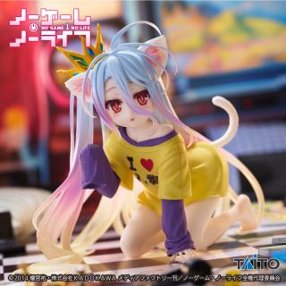 【ノーゲーム・ノーライフ】【白】ノーゲーム・ノーライフ　Desktop Cute フィギュア　白～猫耳Tシャツver.～