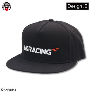 【AKRacing】【Bブラック】AKRacing ロゴデザインキャップ