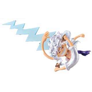 【ワンピース】【Bにっこり右手上げ】ワンピース ワールドコレクタブルフィギュア-モンキー・D・ルフィ ギア5 SPECIAL-メタリックカラーver.