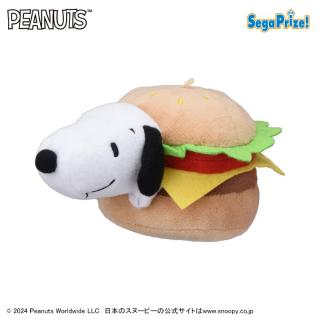 【スヌーピー】【Aスヌーピー】SNOOPY(TM)　ぬいぐるみ　ハンバーガー