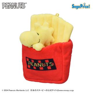 【スヌーピー】【Cウッドストック】SNOOPY(TM)　ぬいぐるみ　ハンバーガー