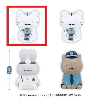 【ホワイトタイガーとブラックタイガー】【Aホワイトタイガーとブラックタイガー(目開け)】ホワイトタイガーとブラックタイガー　インテリアミニフィギュア