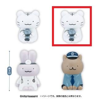 【ホワイトタイガーとブラックタイガー】【Bホワイトタイガーとブラックタイガー(にっこり目閉じ)】ホワイトタイガーとブラックタイガー　インテリアミニフィギュア