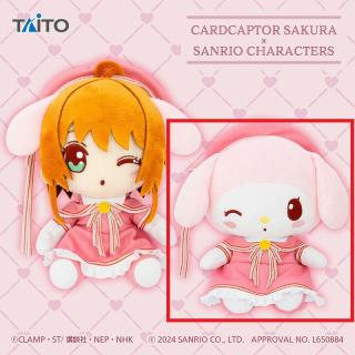 【カードキャプターさくら】【Bマイメロディ】カードキャプターさくら×サンリオキャラクターズ　オリジナルぬいぐるみ　木之本桜・マイメロディ
