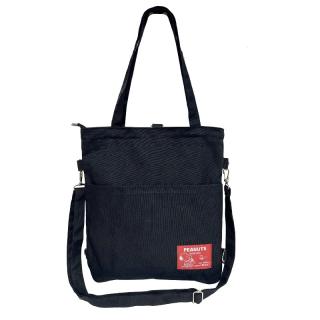 【スヌーピー】【Aブラック】スヌーピー 帆布3WAYバック