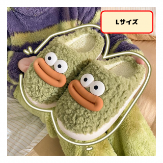 【アイリップモンスター】【D:GREEN(Lサイズ)】アイリップモンスター☆スリッパ