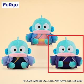 【サンリオ】【C羽織り濃紫】ハンギョドン 和風おめかしぬいぐるみ