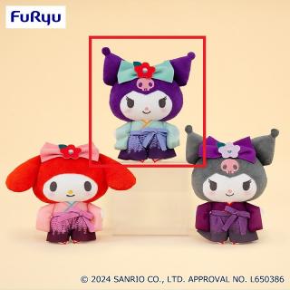 【サンリオ】【Bクロミ(青緑)】マイメロディ・クロミ 和風おめかしぬいぐるみ