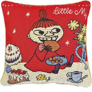 【ムーミン】【Aリトルミイ(レッド)】ムーミン ゴブラン織り背あてクッション