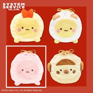 【すみっコぐらし】【Cたぴおか(ピンク)】すみっコぐらし みにっコまん ぬいぐるみ巾着