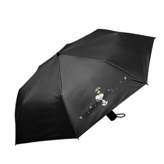 【スヌーピー】【Aかさ(ブラック)】スヌーピー　晴雨兼用折りたたみ傘