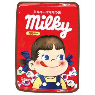 【コラボプライズ】【Cミルキー】人気のお菓子柄フランネルブランケット