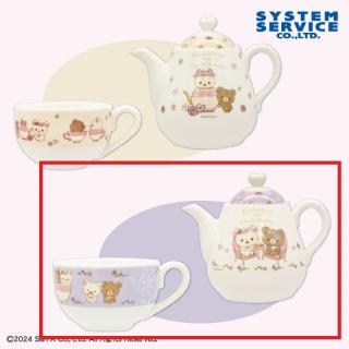 【リラックマ】【Bパープル】リラックマ コリコグのフラワーティータイム ティーポット&カップセット