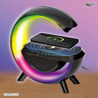 【家電製品(プライズ)】【A:BLACK】ワイヤレス充電付きスピーカー G