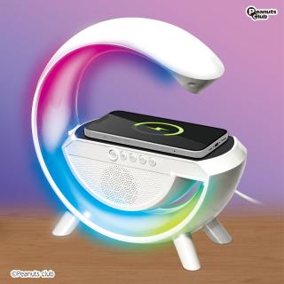 【家電製品(プライズ)】【B:WHITE】ワイヤレス充電付きスピーカー G