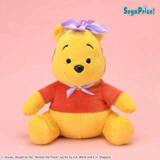 【ディズニー】【セット配送】くまのプーさん　Lぬいぐるみ　リボンVer.　“プー”