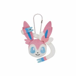 【ポケットモンスター】【Eニンフィア】ポケットモンスター ボールチェーン付きフェイスぬいぐるみ イーブイフレンズ～イーブイ・ブラッキー・リーフィア・グレイシア・ニンフィア～