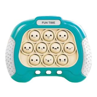 【Bブルー】KAOMOJI プッシュポップゲーム機