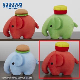 【ドムドムハンバーガー】【Dレッド(ポテト)】ドムドムハンバーガー ハンバーガーとポテトが乗ったどむぞうくんぬいぐるみ
