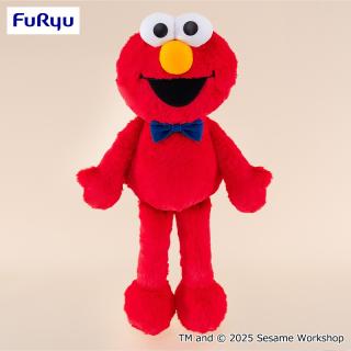 【セサミストリート】【エルモ】セサミストリート コーデュロイリボンBIGぬいぐるみ～エルモ～
