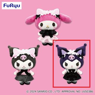 【サンリオ】【Cクロミ(顔パープル)】マイメロディ・クロミ エンジェル×こあくまキャットぬいぐるみ
