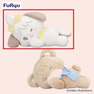 【mikkoシリーズ】【Aスフレ】mikko characters おねんねBIGぬいぐるみ～スフレ＆ラテ～