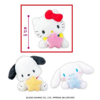 【サンリオ】【Aハローキティ】サンリオキャラクターズ もこもこスターおすわりドールBIGタイプ