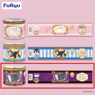 【ディズニー】【Cルシファー】ディズニーキャラクター 猫の日 猫缶ポーチ