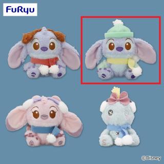 【ディズニー】【Bスティッチ ニット帽】スティッチ ミルキーボア 雪の日マスコット