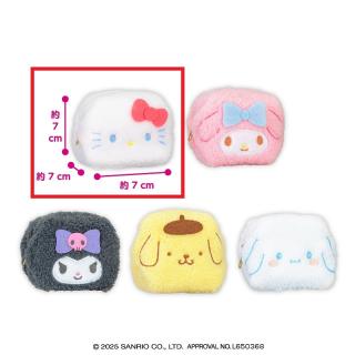 【サンリオ】【Aハローキティ】サンリオキャラクターズ ふわふわミニキャラメルポーチ