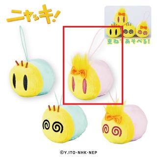 【ニャッキ】【Cピンクちゃん(目開け)】ニャッキ！ 重なるぬいぐるみマスコット10
