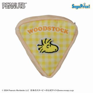 【スヌーピー】【Dイエロー】SNOOPY(TM) ポーチ ～PIZZA～