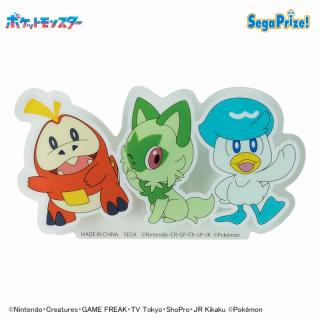 【ポケットモンスター】【Aニャオハ&ホゲータ&クワッス】ポケットモンスター　アクリルクリップ