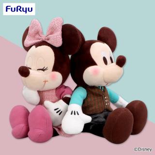 【ディズニー】ミッキー＆ミニー ルビー＆ミントショコラ ペアぬいぐるみ