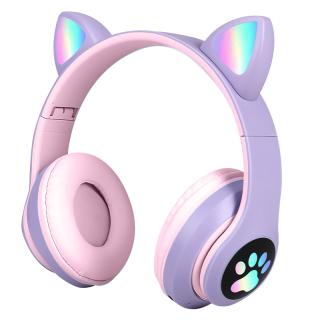 【家電製品(プライズ)】【Bパープル】ねこ耳ワイヤレスヘッドフォン
