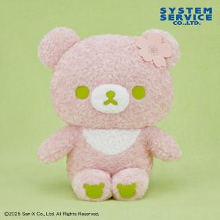 【リラックマ】【チャイロイコグマ】リラックマ さくら抹茶ローズボアぬいぐるみXL プレミアム チャイロイコグマ