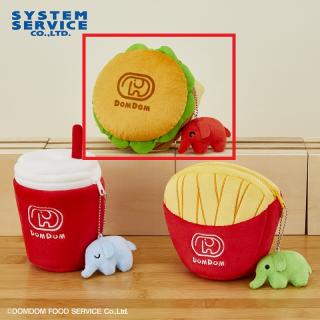 【ドムドムハンバーガー】【Aハンバーガー】ドムドムハンバーガー どむぞうくんまんぷくマスコット付きポーチ