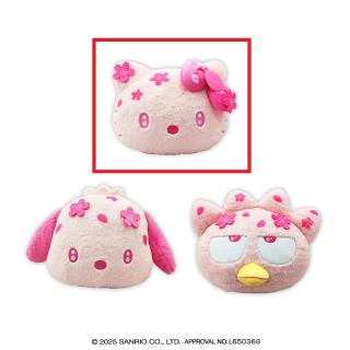 【サンリオ】【Aハローキティ】サンリオキャラクターズ さくらカラー顔デカクッション1