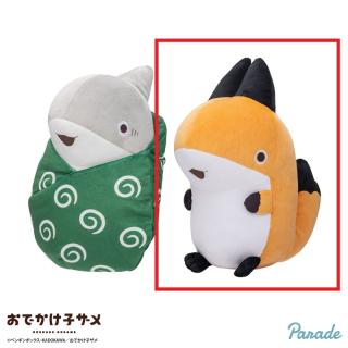【おでかけ子ザメ】【Bきつね】おでかけ子ザメ 子ザメ&きつねBIGぬいぐるみ
