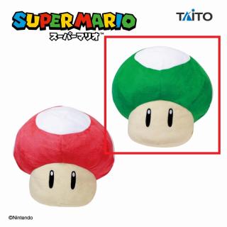【スーパーマリオ】【B:1UPキノコ】スーパーマリオ　特大サイズぬいぐるみ スーパーキノコ/1UPキノコ