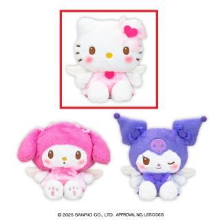 【サンリオ】【Aハローキティ】サンリオキャラクターズ ふんわりリボンエンジェルドールBIGタイプ1