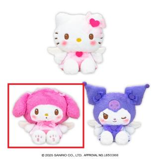 【サンリオ】【Bマイメロディ】サンリオキャラクターズ ふんわりリボンエンジェルドールBIGタイプ1