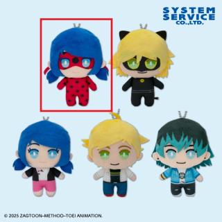 【ミラキュラス】【Aレディバグ】ミラキュラス レディバグ&シャノワール デフォルメぬいぐるみ