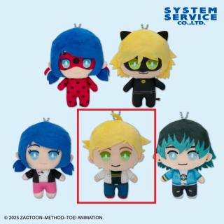 【ミラキュラス】【Dアドリアン】ミラキュラス レディバグ&シャノワール デフォルメぬいぐるみ