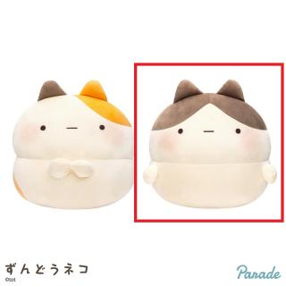 【ずんどうねこ】【Bハチワレ】ずんどうねこ もっちるBIGぬいぐるみ