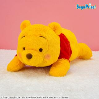 【ディズニー】くまのプーさん　赤いほっぺ　寝そべり　LLぬいぐるみ