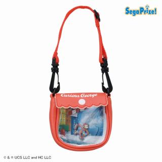 【おさるのジョージ】【Aあか】おさるのジョージ　シーンデザインポーチ