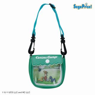 【おさるのジョージ】【Dみどり】おさるのジョージ　シーンデザインポーチ