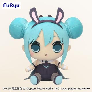【初音ミク】初音ミク きゅるまるBIGぬいぐるみー黒バニーver.ー