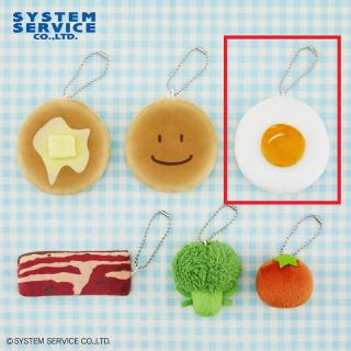 【FANS】【C目玉焼き】FANS ボールチェーン付きモーニングプレートぬいぐるみ